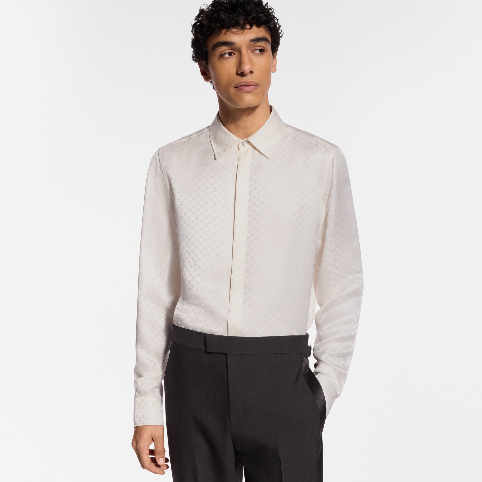 Mini Monogram Silk Evening Shirt - Ready-to-Wear | LOUIS VUITTON